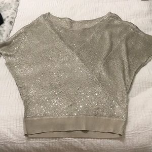 Off the shoulder sexy sequin top, hip hugs